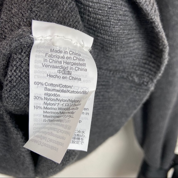 J. Crew Mercantile Gray Tie Bell Sleeve Sweater S - Picture 9 of 9